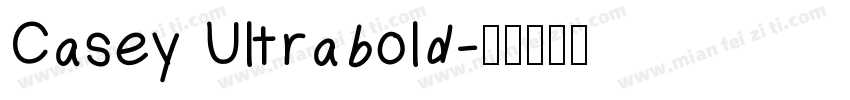Casey Ultrabold字体转换